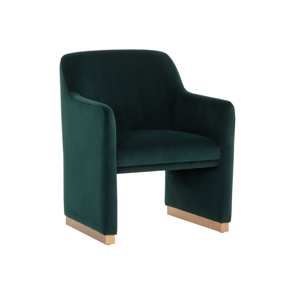 Jaime Dining Armchair - Meg Dark Emerald
