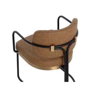 Jalen Dining Armchair - Milliken Cognac