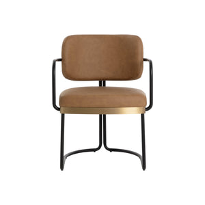 Jalen Dining Armchair - Milliken Cognac