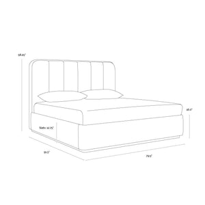 Jamille Bed King - Milliken Cognac
