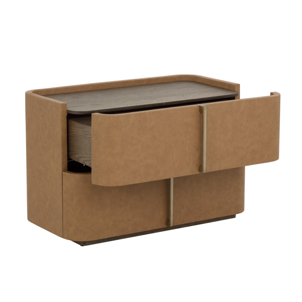 Jamille Nightstand Large - Cognac