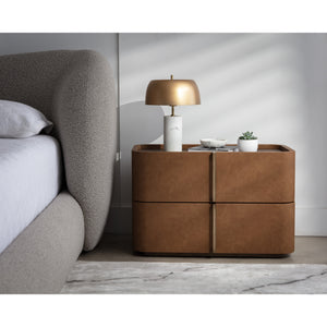 Jamille Nightstand Large - Cognac