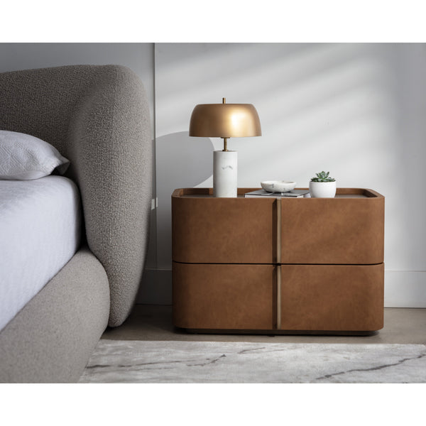 Jamille Nightstand Large - Cognac