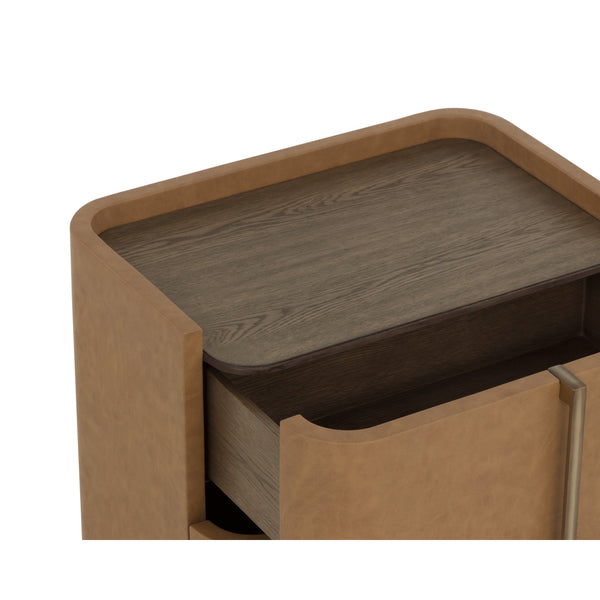 Jamille Nightstand Small - Cognac