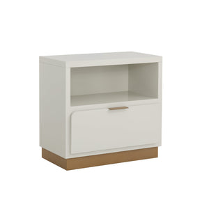 Jenkins Nightstand High Gloss Cream
