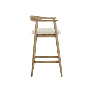 Jeremy Counter Stool - Weathered Oak - Dove Cream