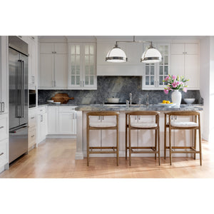 Jeremy Counter Stool - Weathered Oak - Dove Cream