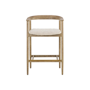 Jeremy Counter Stool - Weathered Oak - Dove Cream