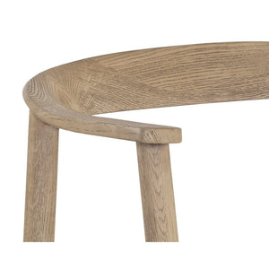 Jeremy Dining Armchair - Weathered Oak - Dove Cream