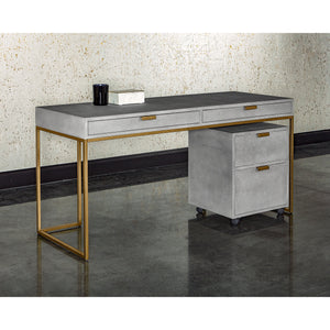 Jiro Desk - Grey Shagreen