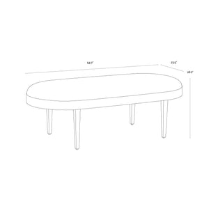 Jolie Bench - Black Sky