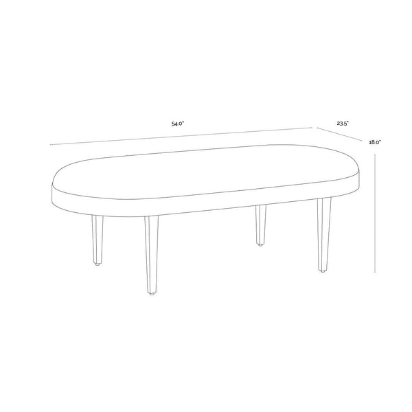 Jolie Bench - Black Sky