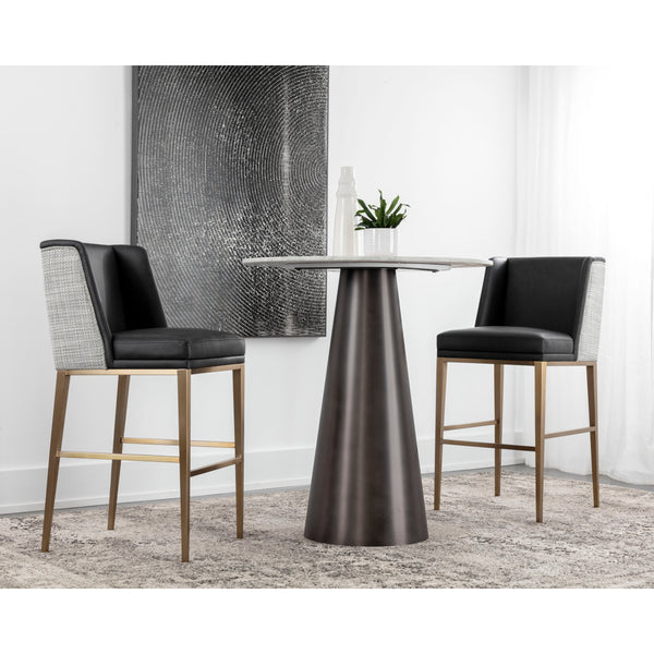 Joplin Barstool - Cantina Black / Vera White Pepper