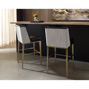 Joplin Barstool - Cantina Black / Vera White Pepper