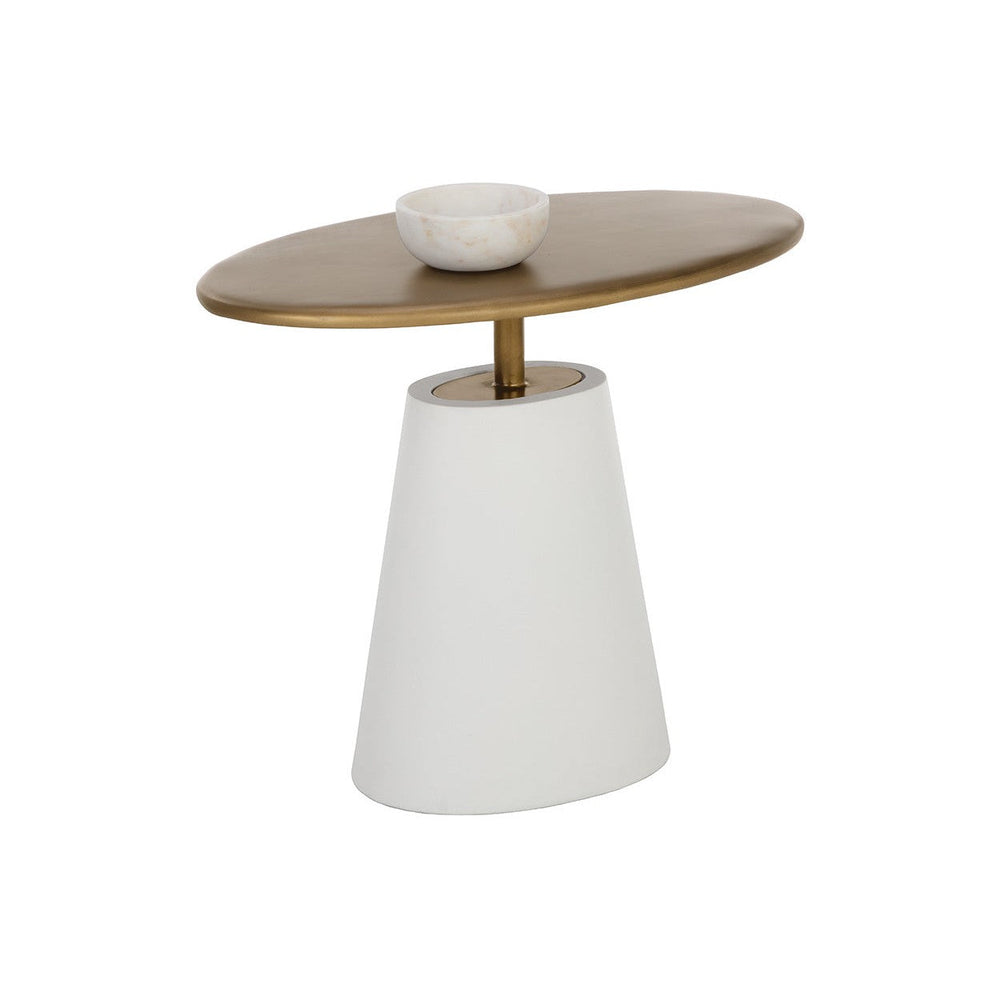 Kadin Side Table - White