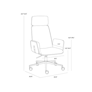 Kalev Office Chair - Chacha Cream