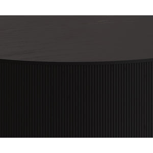 Kalla Round Coffee Table - Charcoal