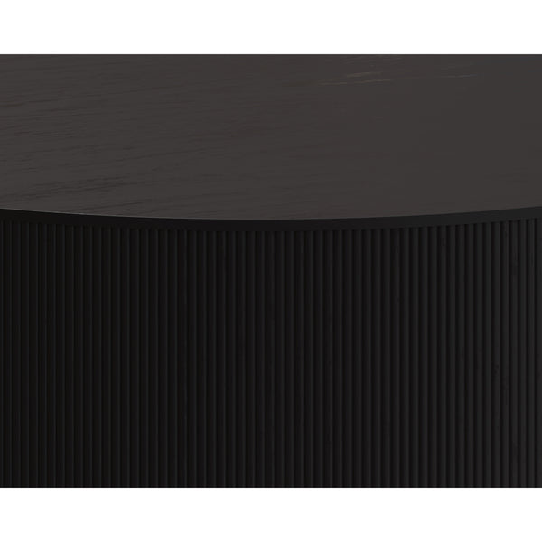 Kalla Round Coffee Table - Charcoal