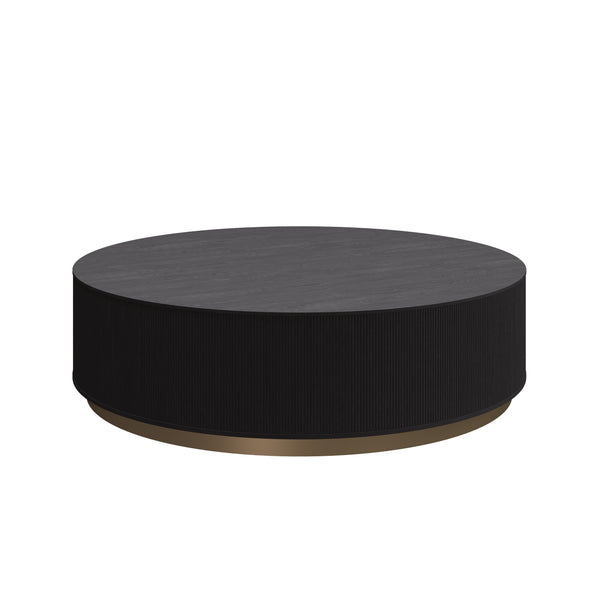 Kalla Round Coffee Table - Charcoal