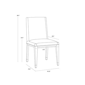 Kalla Dining Chair - Milliken Cognac