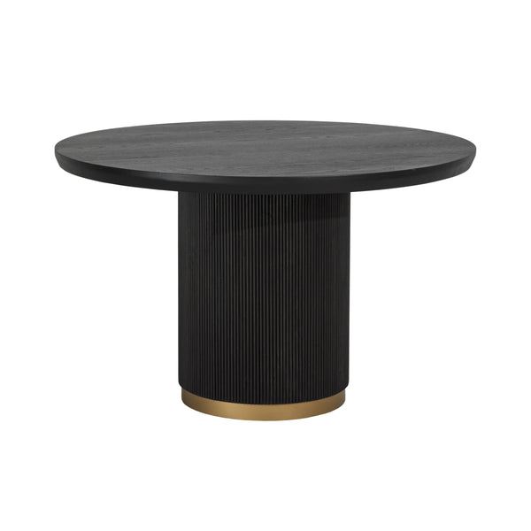 Kalla Dining Table Round - Charcoal - 48"