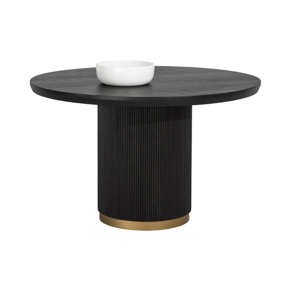 Kalla Dining Table Round - Charcoal - 48"