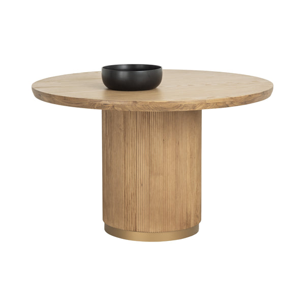 Kalla Dining Table Round - Rustic Oak - 48"