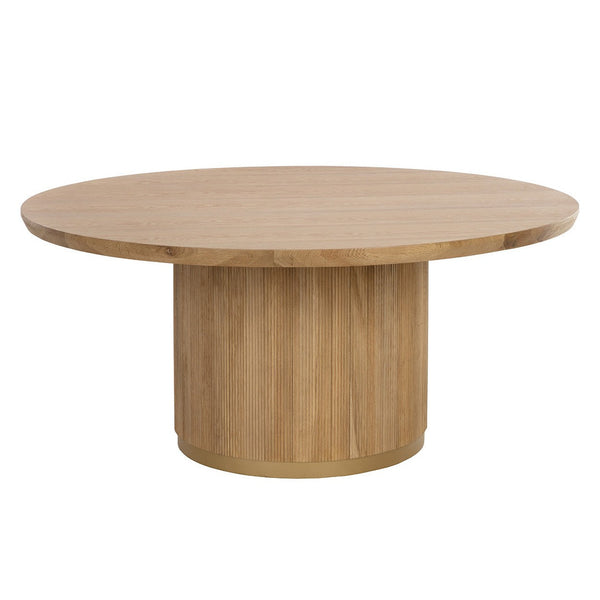 Kalla Dining Table Round - Rustic Oak - 68"