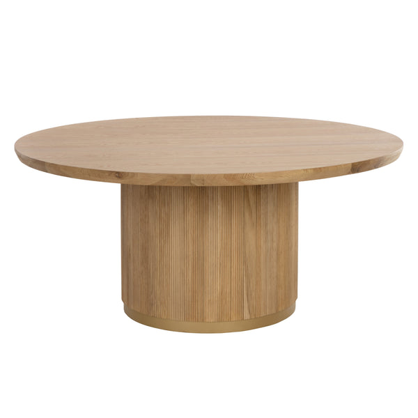 Kalla Dining Table Round - Rustic Oak - 68"