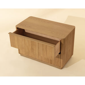 Kalla Nightstand Large - Rustic Oak