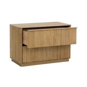 Kalla Nightstand Large - Rustic Oak