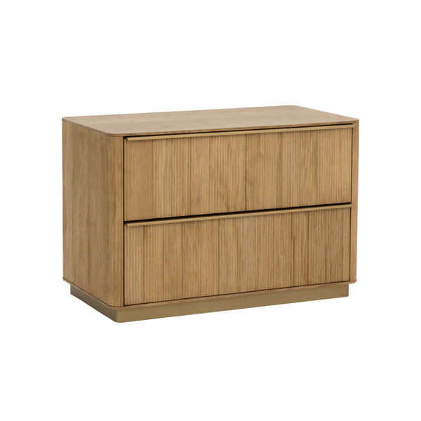 Kalla Nightstand Large - Rustic Oak