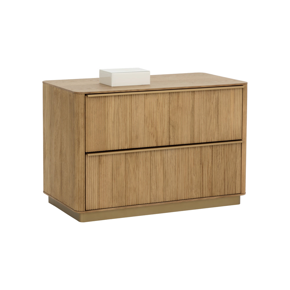 Kalla Nightstand Large - Rustic Oak