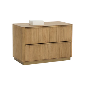 Kalla Nightstand Large - Rustic Oak