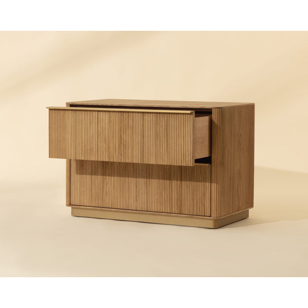 Kalla Nightstand Large - Rustic Oak