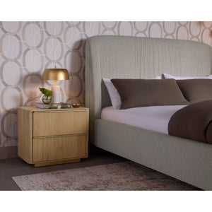 Kalla Nightstand - Rustic Oak