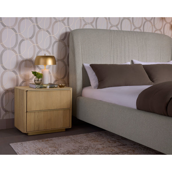 Kalla Nightstand - Rustic Oak