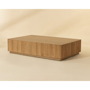 Kalla Rectangular Coffee Table - Rustic Oak