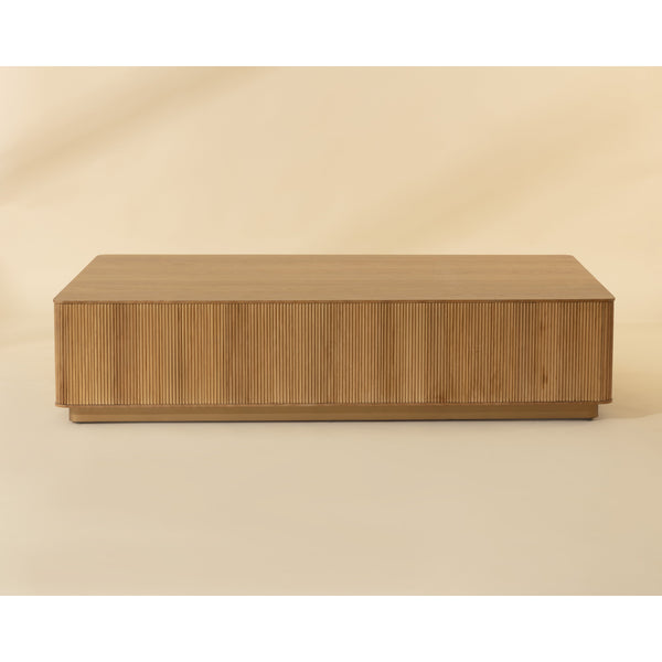 Kalla Rectangular Coffee Table - Rustic Oak