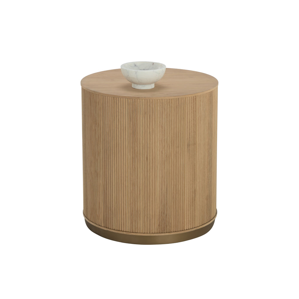 Kalla Side Table - Rustic Oak