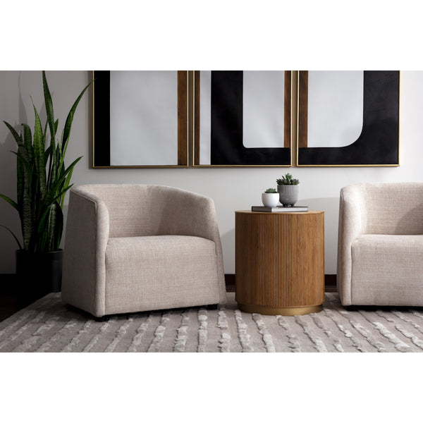 Kalla Side Table - Rustic Oak