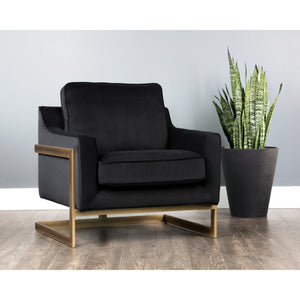 Kalmin Lounge Chair - Abbington Black