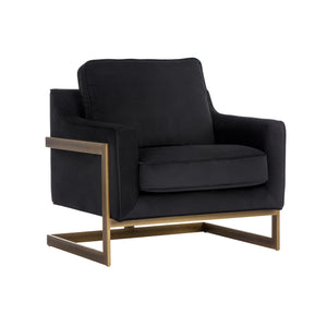 Kalmin Lounge Chair - Abbington Black