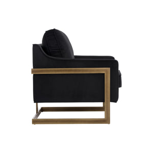 Kalmin Lounge Chair - Abbington Black