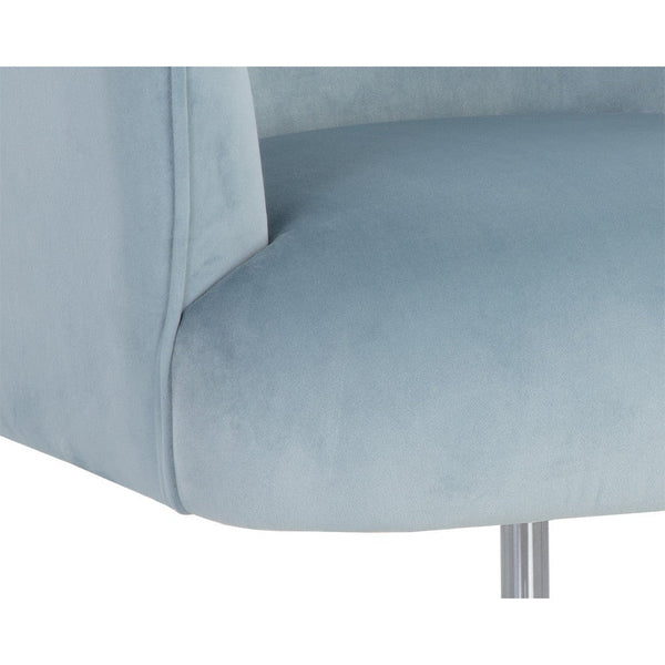 Karina Office Chair - Cornflower Blue Sky