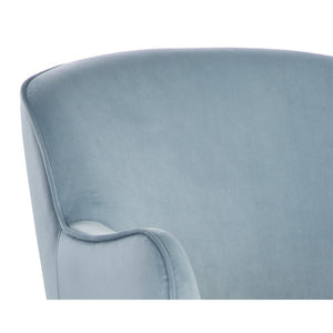 Karina Office Chair - Cornflower Blue Sky