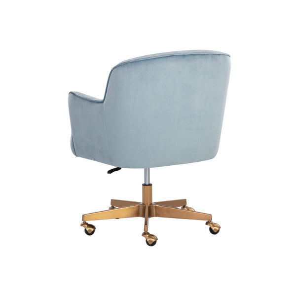 Karina Office Chair - Cornflower Blue Sky