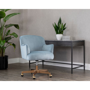 Karina Office Chair - Cornflower Blue Sky