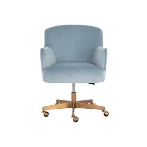Karina Office Chair - Cornflower Blue Sky