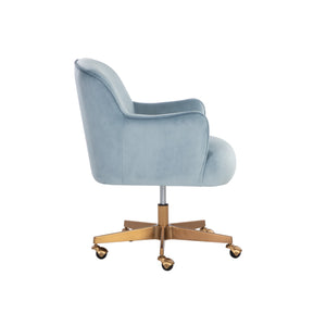 Karina Office Chair - Cornflower Blue Sky